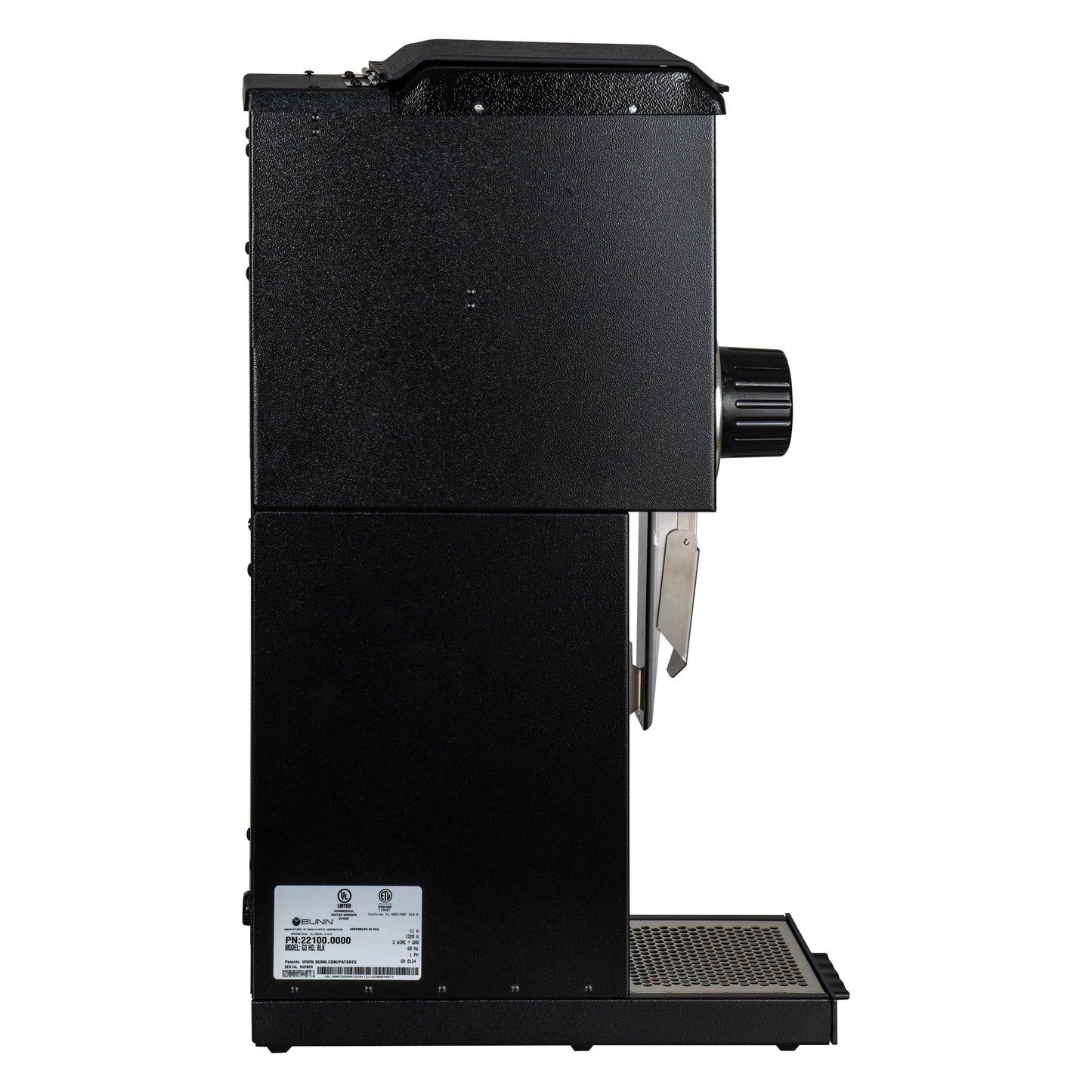 Bunn G3 HD 3 lb Black Bulk Coffee Grinder