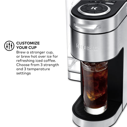 Keurig K-Supreme Plus Single Serve K-Cup Pod Coffee Maker, MultiStream Technology, Customizable Strength and Temperature Settings, Programmable, 78oz Removable Reservoir, Stainless Steel