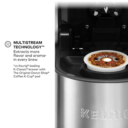 Keurig K-Supreme Plus Single Serve K-Cup Pod Coffee Maker, MultiStream Technology, Customizable Strength and Temperature Settings, Programmable, 78oz Removable Reservoir, Stainless Steel