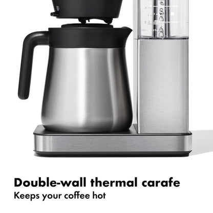 OXO Brew 8 Cup Coffee Maker, Stainless Steel,Black
